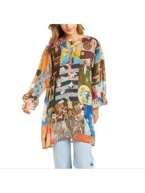 Johnny Was Vera Tunic - Patchwork Printed